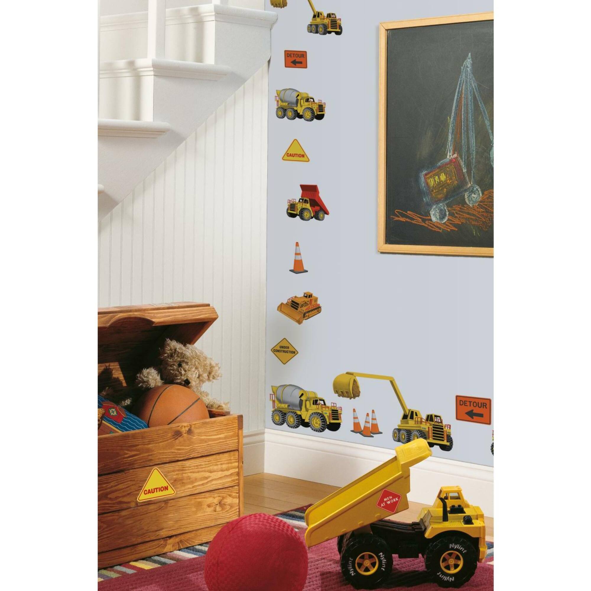 RoomMates Under Construction Peel & Stick Wall Decals